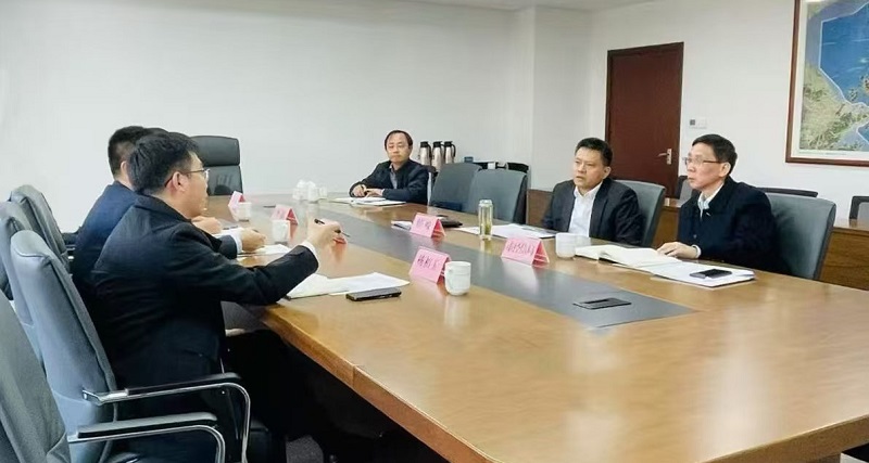 舟山市副市長(cháng)韓峻會(huì )見(jiàn)漢威科技總裁李志剛一行